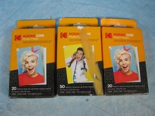 Bundle of 90 Kodak 2x3" Sticky-Backed ZINK Photo Paper Sheets - NEW - FREE SHIP
