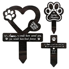Pet Memorial Graves Markers Dog Cemetery Garden Memorial Stake Grave Decor Cross