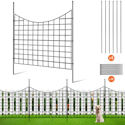 Garden Fence 36.6in(H) x29.5in(L) Decorative Garden Fencing Panels 5 Pack