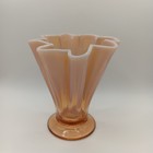Fenton Pink Opalescent Velva Rose Stretch Glass Vase