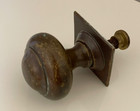 Antique Original Large Brass Round Central Front Door Knob Handle Pull 0.6kg