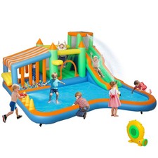 AIYAPLAY Inflatable Bouncy Castle with 550W Blower for Kids, 360x315x195 cm