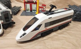 LEGO City Cargo Train 60052 High-speed Passenger Train 60051 Set Used W/Manuals