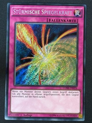 Stürmische Spiegelkarft CORE-DE076 Secret Rare Deutsch NM Yugioh