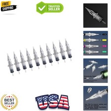 50pcs Assorted Disposable Cartridge Tattoo Needles Round Liner Mixed 3RL 5RL ...