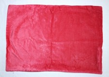 CRATE BARREL Geranium Velvet Pillow Cover Zip Close 22 X 15 EXC