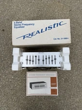 Vintage Realistic Model 31-1988A 5 Band Stereo Frequency Equalizer, Parts Only
