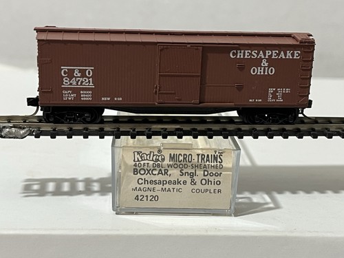 MICRO TRENES 42120 CHESAPEAKE OHIO C&O 40' SD CAJA MADERA 84721 KADEE N | Zustand: New