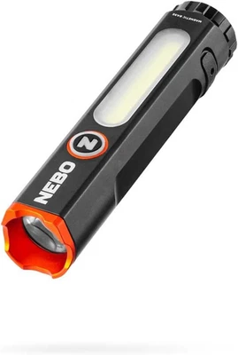 NEBO Mini Larry 500 Pocket Flashlight | 500 Lumens, 2 Light Modes, Compact, Rech