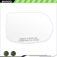 Chrome Heated Convex Mirror Glass For 2012-14 HONDA CR-V Right Passenger Side