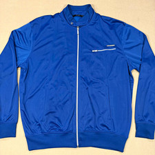 Sean John Men's XXL Track Jacket Y2K Hip Hop Streetwear Full Zip Royal Blue