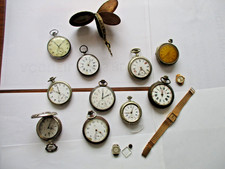 Lot de  14  Montres a Gousset Homme anciennes à réparer ou pour pièces - LIP -
