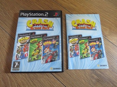 Crash Bandicoot Action Pack - Nitro Kart Twinsanity Tag Team - PS2 Playstation 2