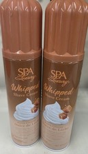 Spa Luxury Dermatologist Tested Whipped Shave Cream Dulce de Leche 5 oz 2PK