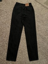 Vintage Levi's 501 Jeans FADED BLACK - WOMENS tag 9M MEASURED 26x32  9609 