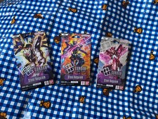 Gundam TCG Steel Requiem Sleeved Blister Booster Pack Set Of 3 GD03 - Brand New