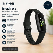 Google Fitbit Inspire 3 Activity Tracker Up To 10 Days Battery Life Black