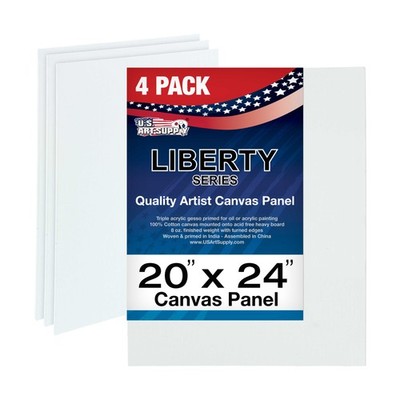 20'' x 24''  Artist Quality Acid Free Canvas Panel Boards for Painting 4-Pack