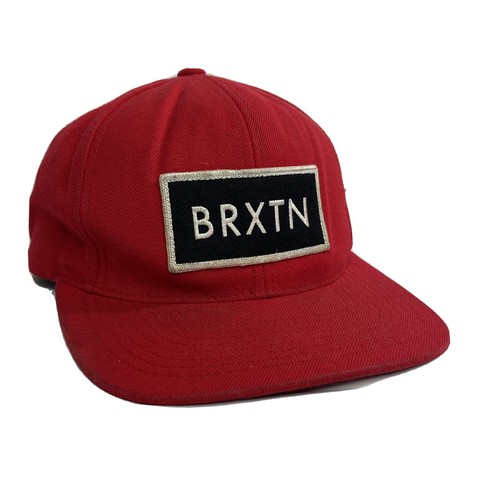 Brixton Brxtn Mens Snapback Hat Cap Red 