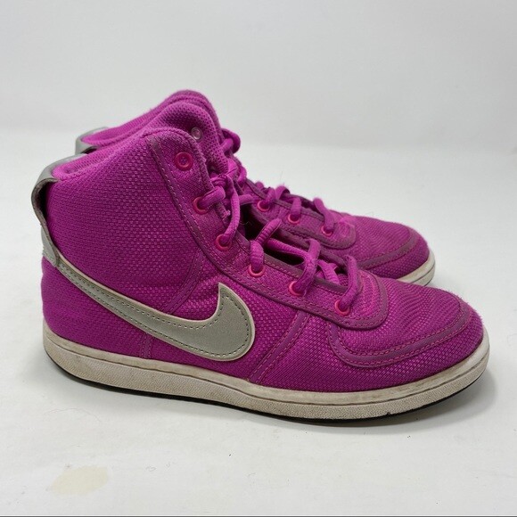 Nike Girls High Top Purple Sneakers Size 2Y eBay
