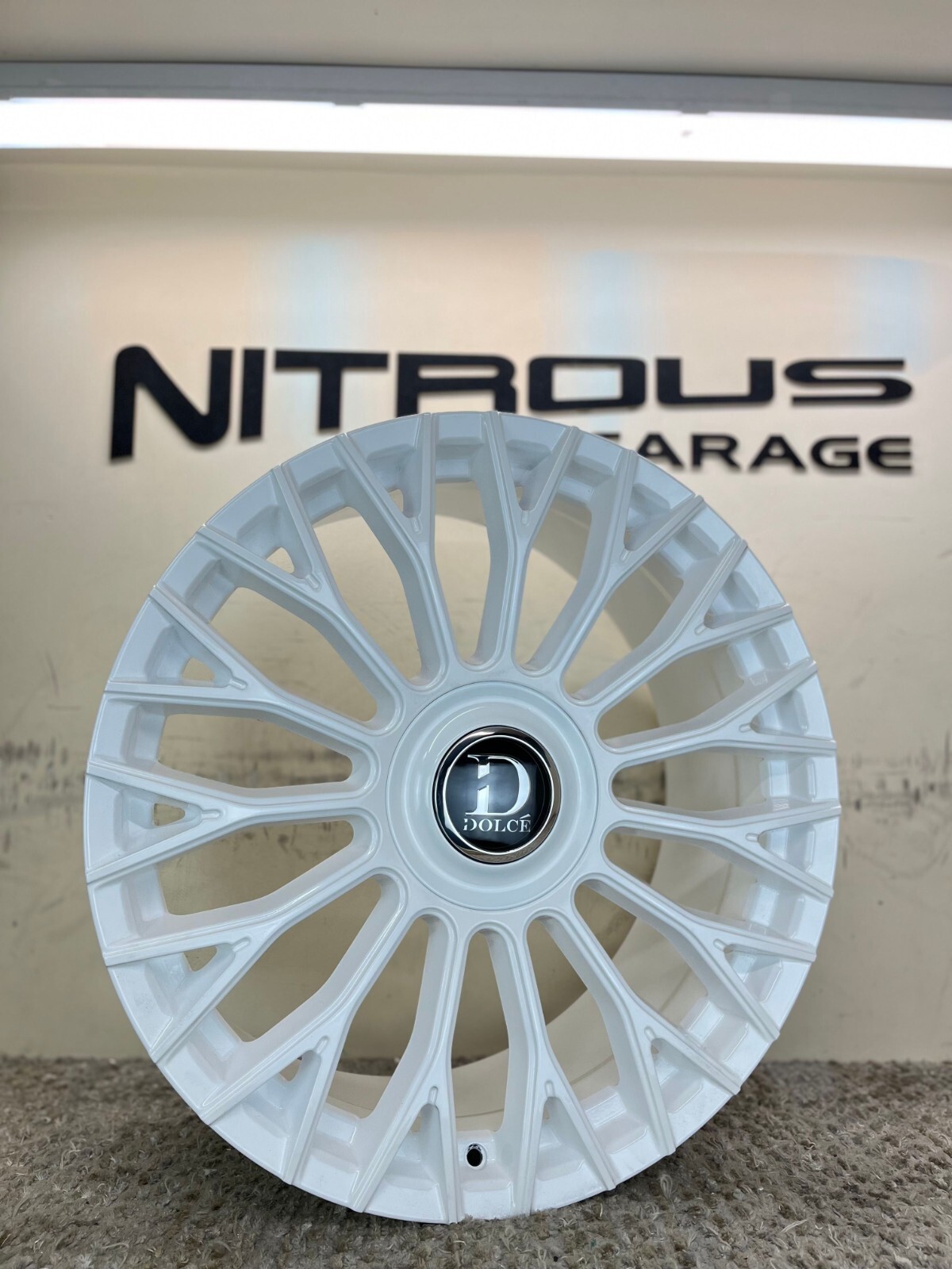 22 DOLCE ROMA WHITE STAGGERED WHEELS FITS BENTLEY FLYING SPUR SEDAN 2003-2018