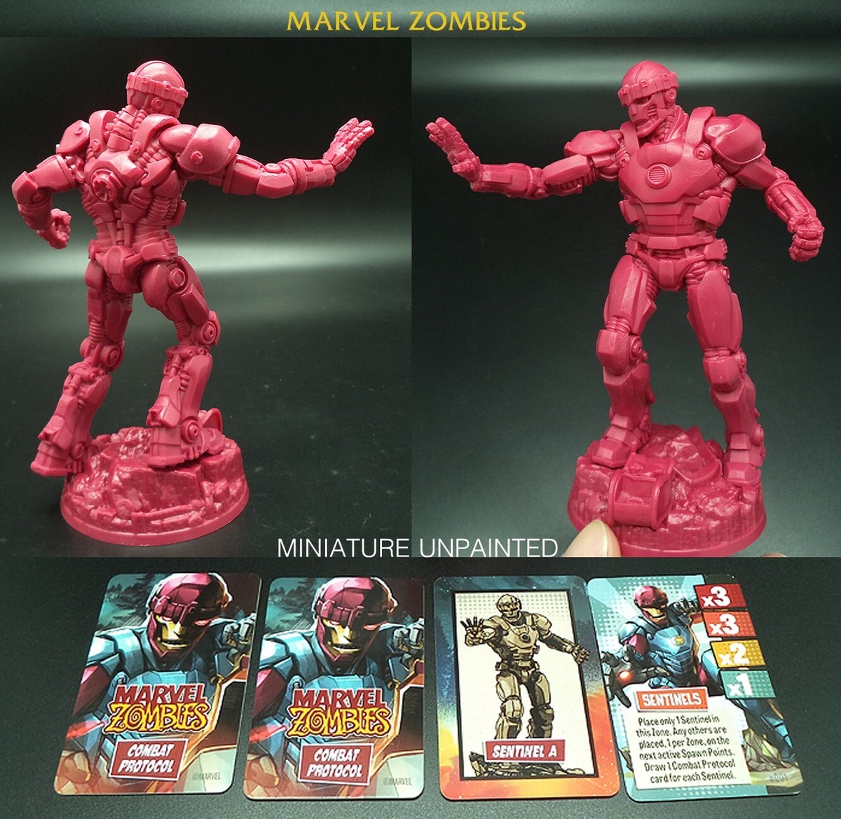 MARVEL ZOMBIES BOARD GAME AUTHENTIC Model Miniature SENTINEL A