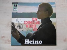 Heino autograph signed LP cover "No Beautiful Country In This Time" vinyl