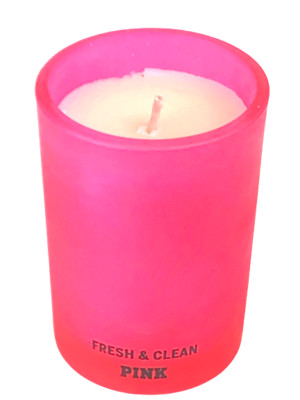 VICTORIAS SECRET PINK FRESH & CLEAN SCENTED CANDLE 6.3 oz New Free Shipping