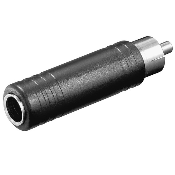 Audio Adapter 6,3Mm Mono Klinke Buchse Kupplung Weiblich - Cinch Chinch Stecker-image