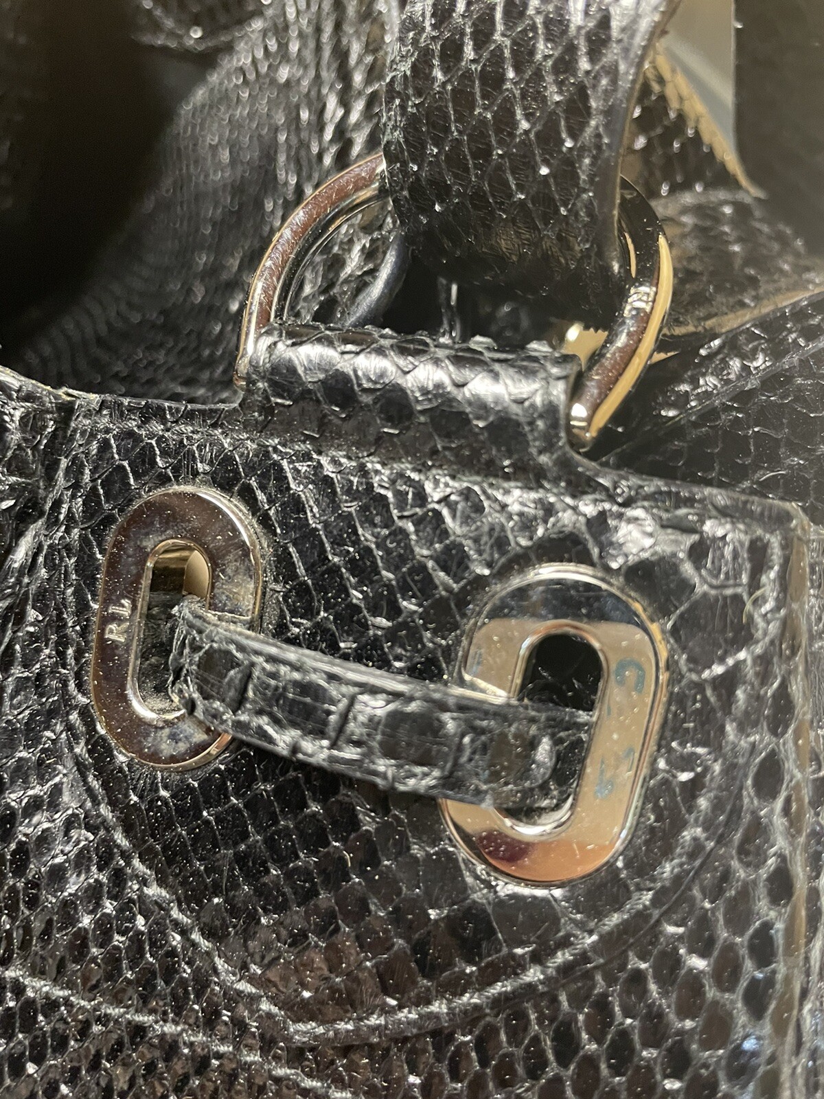 Ralph Lauren Collection Python Drawstring Bucket … - image 11