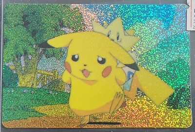 Pokemon Pikachu Holo Prism Vending Machine Sticker Vintage 