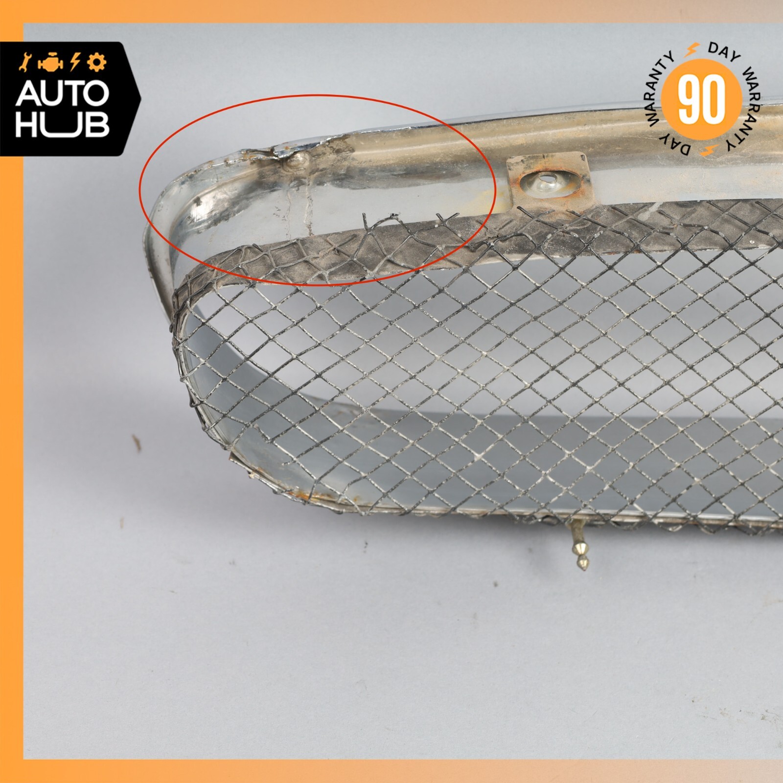 02-04 Maserati Spyder 4200 M138 GT Radiator Grille Grill Chrome OEM