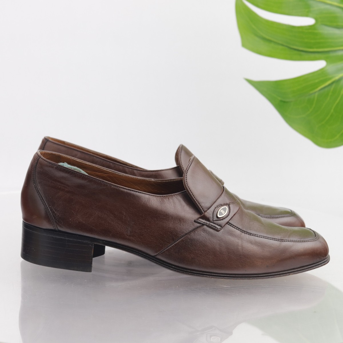 Vintage Bally Switzerland Men\'s Roscoe Loafer Size 10.5 M Brown Leather Vintage Bally Switzerland Men main image 4