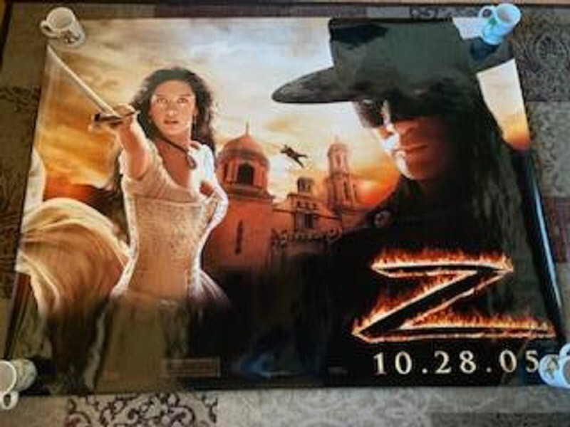 THE LEGEND OF ZORRO 4' X 5' VINYL BUS STICKER POSTER - Original