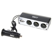For Samsung Galaxy S22/Ultra/Plus - DC Socket Car Charger Splitter USB Port