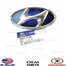 Blue Genuine Rear H Emblem Badge Tailgate Logo Trunk Oem Sonata Hybrid 2011-15