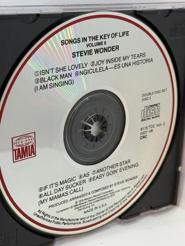 Songs In The Key of Life CDs Volume 1 & 2 Stevie Wonder - Picture 3 of 5