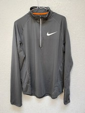 Nike Training Pullover Men’s M Grey 1/4 Zip Made in USA Long Sleeve Sportswear