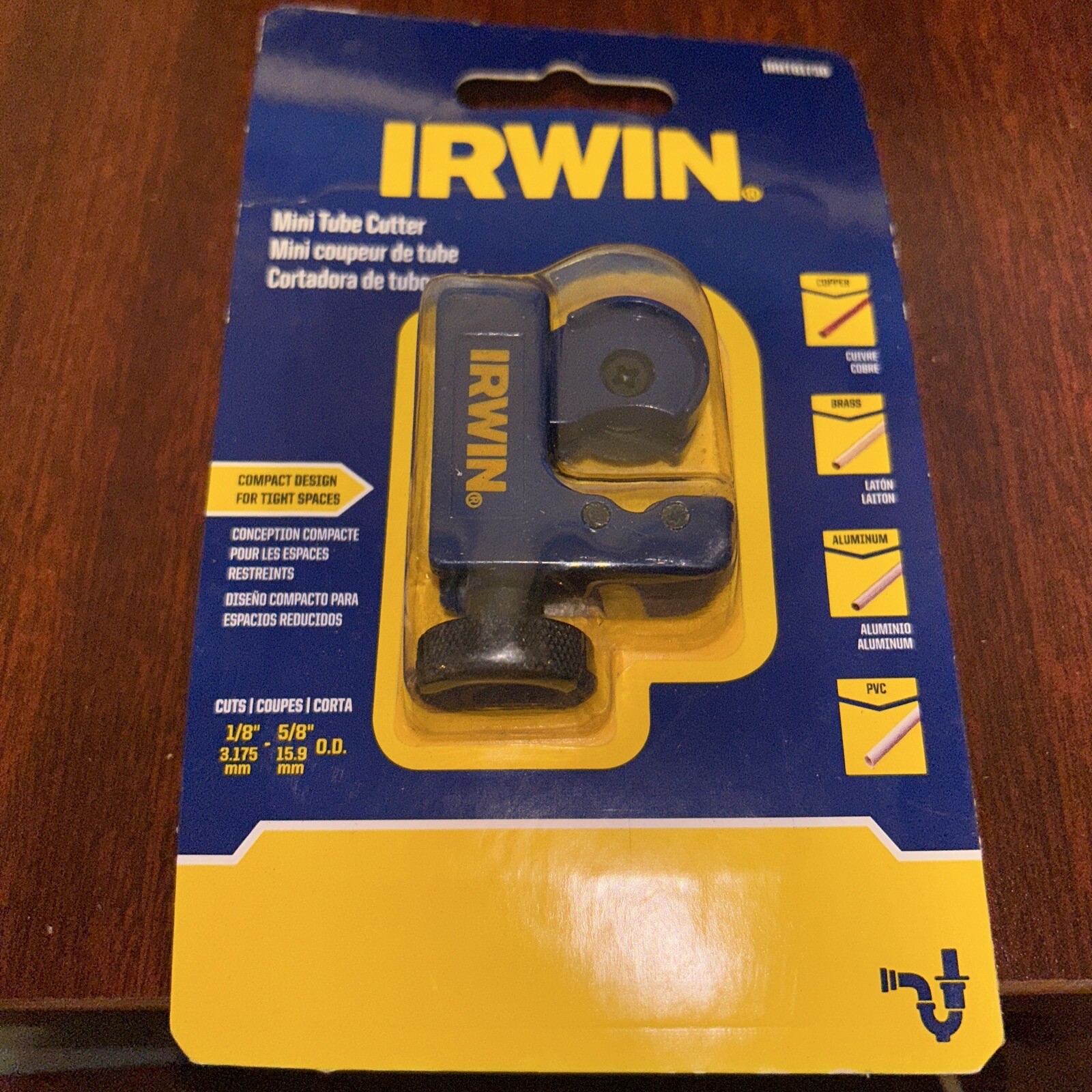 Irwin Multipurpose Mini Tube Cutter IRHT81730 Cuts 1/8" to 5/8" Pipe