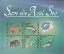 Kazakhstan S/S Save the Aral Sea 1996 MNH-7,50 Euro