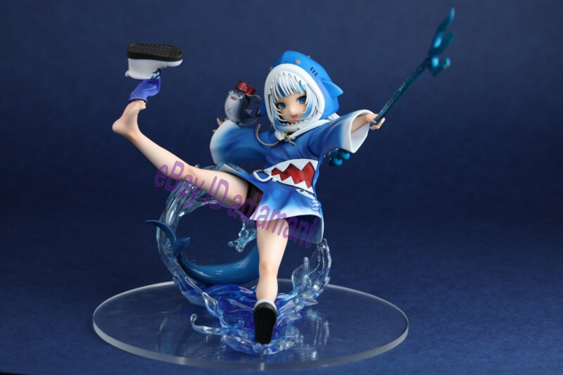 GK Hololive EN Gawr Gura VTuber Unpainted Resin Figure Model Kits