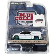 Greenlight 2022 Chevy Silverado Wt With Camper Shell 164 White 35240 F Chase