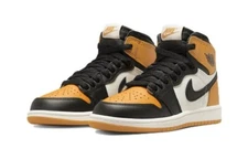 Kid's Size 12c Nike Air Jordan 1 Retro High OG (PS) 'Yellow Toe' AQ2664-711