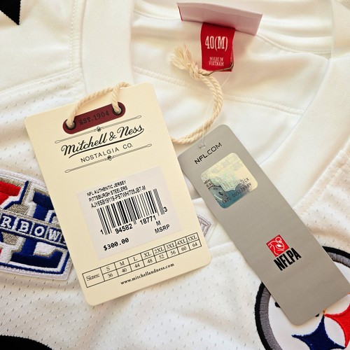 100% Authentic Jerome Bettis Mitchell Ness 05 06 Super Bowl Steelers Jersey 40 M - Picture 2 of 6