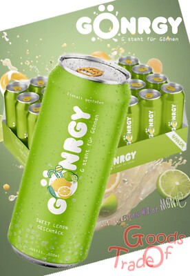 GÖNRGY / ENERGY DRINK / LE #1 /24'er TRAY /White Peach/Juneberry Jam/Sweet Lemon