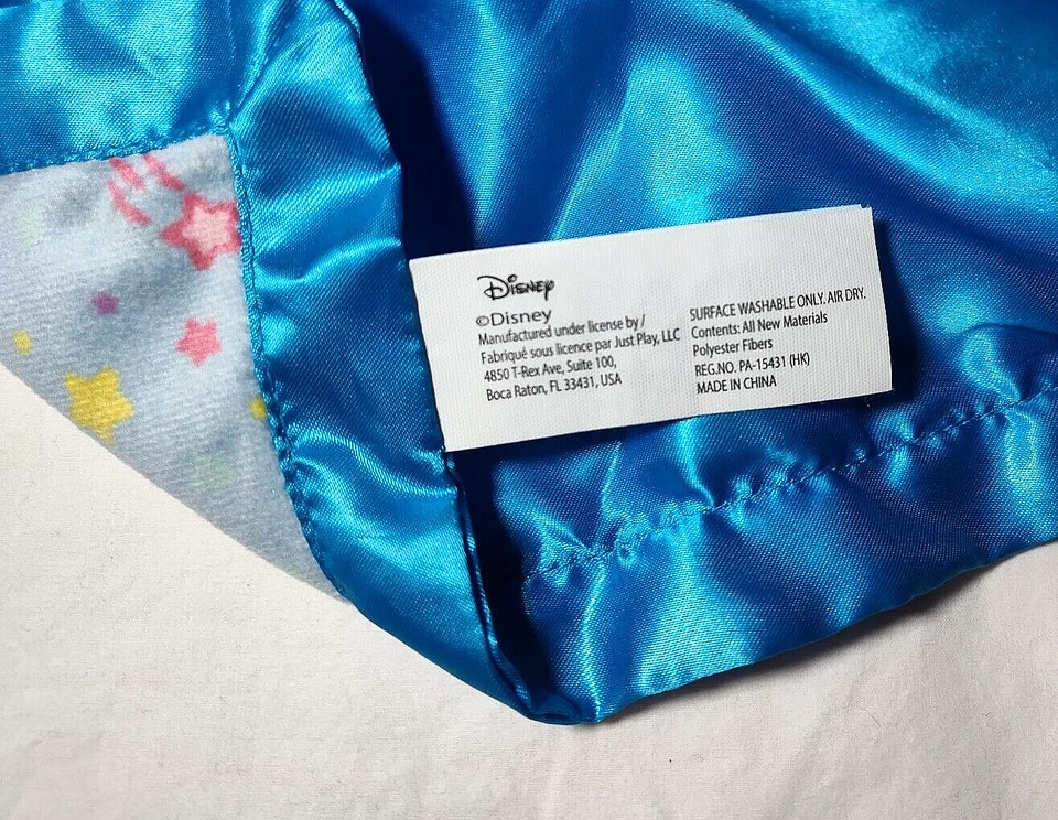 Manta de seguridad Disney Baby Kermit Lovey azul satinado estrella fugaz sonajero juguete Foto 3 de 3