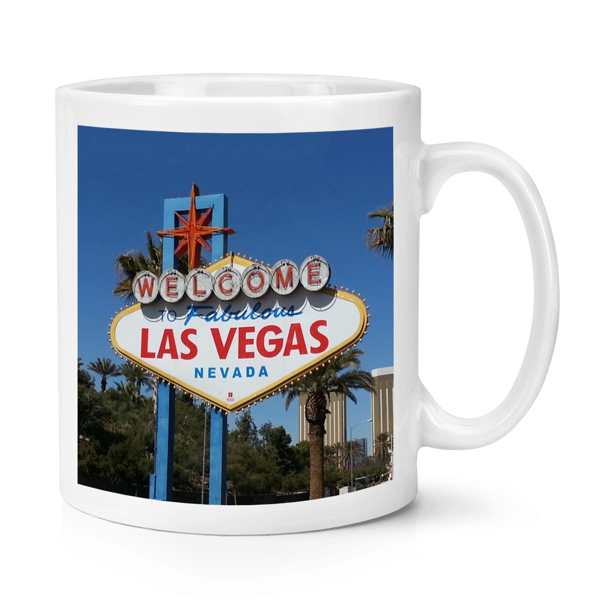 Welcome To Las Vegas Sign 10oz Mug Cup USA Casino Gift Nevada Funny