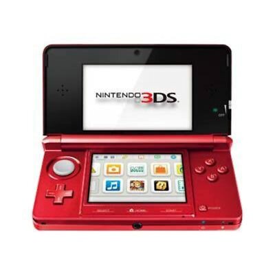 Nintendo 3DS With Super Mario 3D Land Flame Red Console Handheld