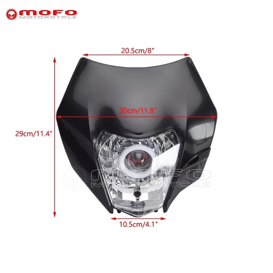 Dual Sport Motorcycle LED Projector Headlight For KTM EXC Six Days 300 350 450 - Image 2 of 4