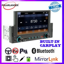 6.2" Single 1 Din Car Stereo Radio Android/CarPlay Bluetooth Player Touch Screen